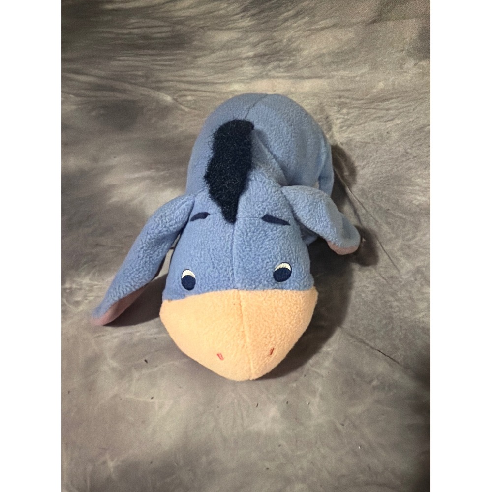 Disney Fisher-Price Eeyore Plush Blue Fleece Winnie the Pooh 2001 Mattel Toy